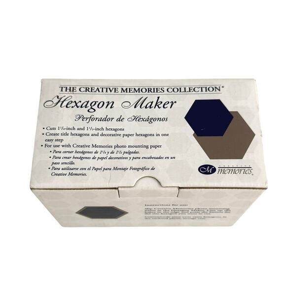 New in box Creative Memories Hexagon Maker cuts 1 1/4" and 1 1/2" hexagons - Picture 1 of 8
